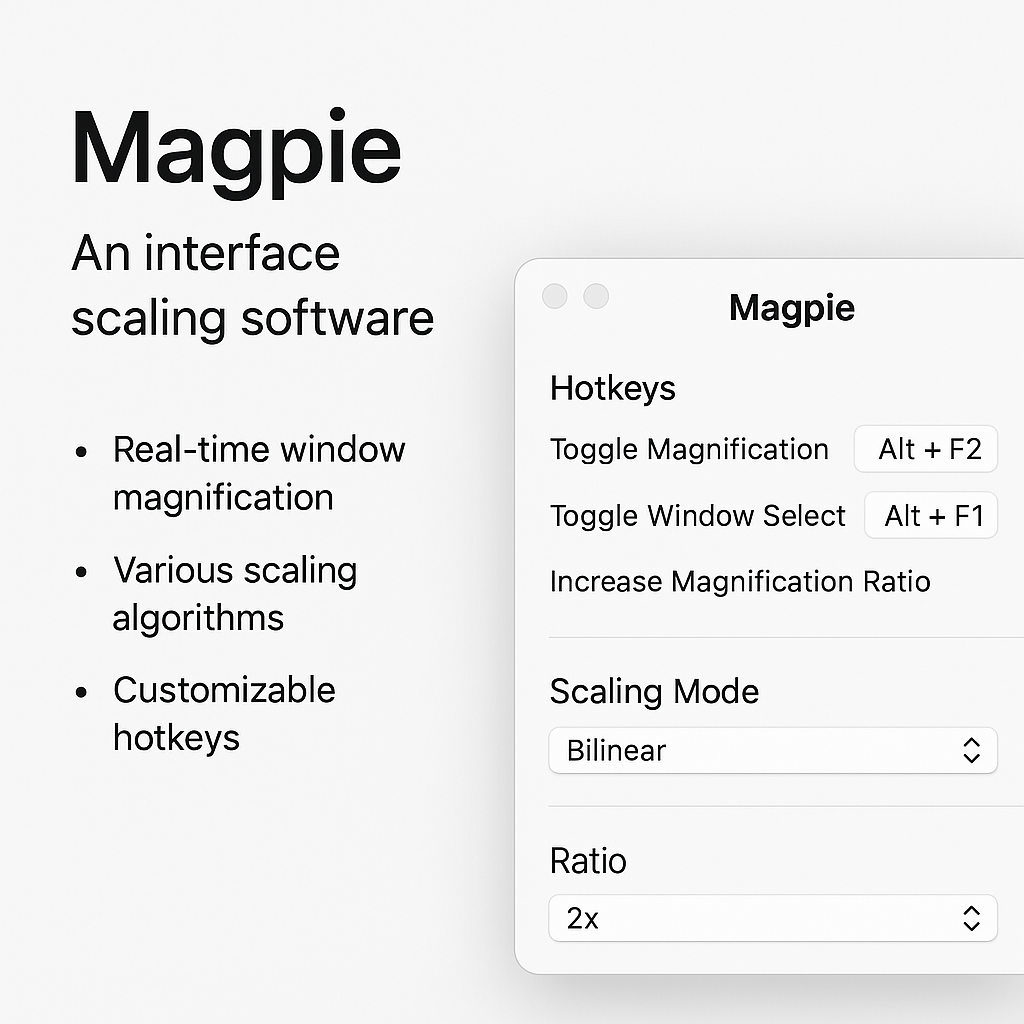 Magpie：高效的界面放大工具