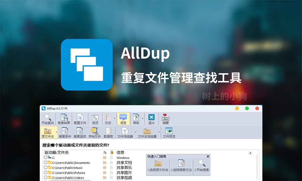 【PC/工具】重复文件管理查找 AllDup v4.5.72 免安装