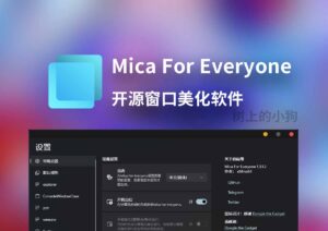 【PC/工具】开源窗口美化神器 MicaForEveryone V2.0.5.0-玄夜の资源小站 - 获取千万好用软件游戏以及动漫推荐
