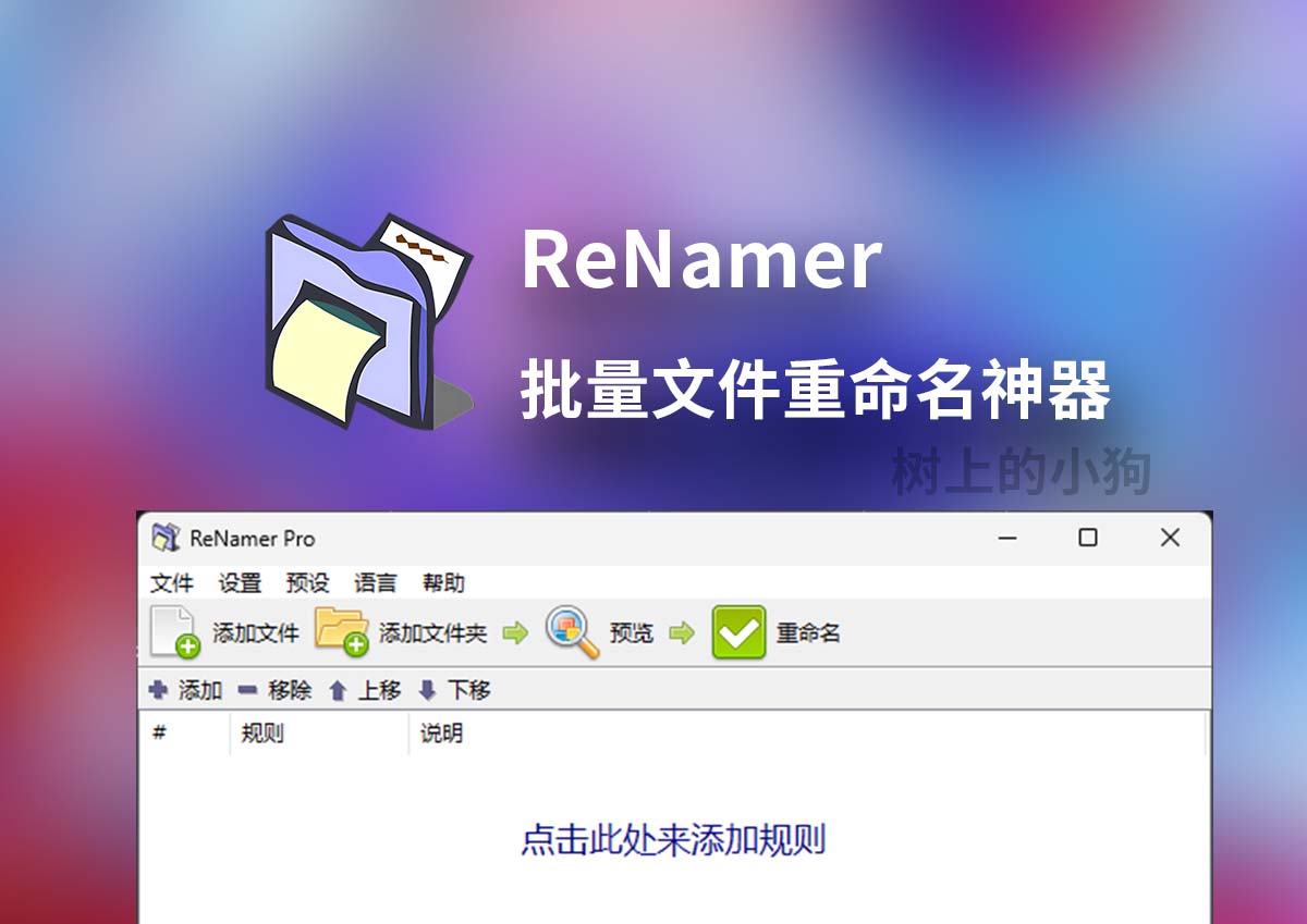 【PC/工具】批量文件重命名神器专业版 ReNamer PRO 7.8.0.3.beta 正则表达式 | Pascal 脚本 | 元数据重命名