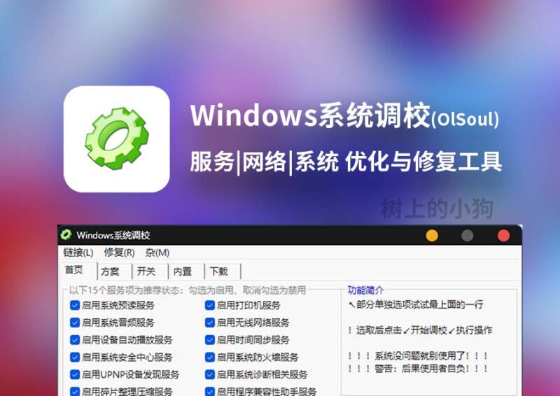 1MB 超小体积全能 Windows 调校工具 服务 | 网络 | 系统 优化 v20260604_0ee4ebd6-Sakuraxy