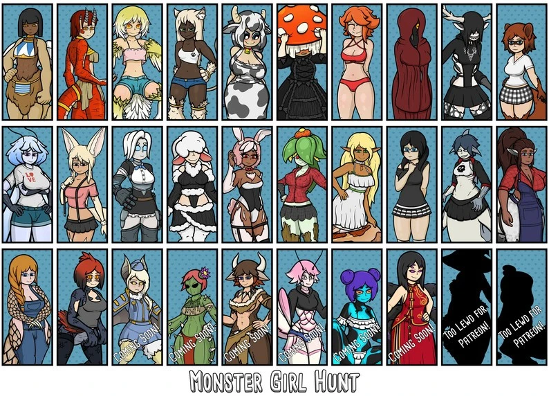 [SLG/魔物娘/后宫/动态] 魔物娘狩猎 Monster Girl Hunt v0.3.31 半AI汉化步兵[PC+安卓盖世]-Sakuraxy