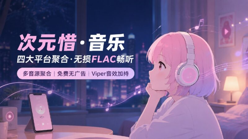 次元惜·音乐 v0.0.8 四大平台聚合＋无损FLAC畅听-Sakuraxy