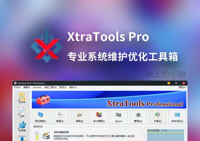 【PC/工具】XtraTools Pro v26.9.1 系统维护工具 注册表清理 专业版 | 免安装-SakuraXy